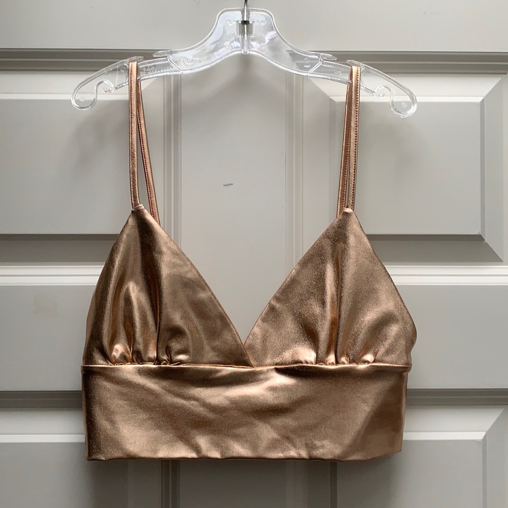 Metallic crop top!